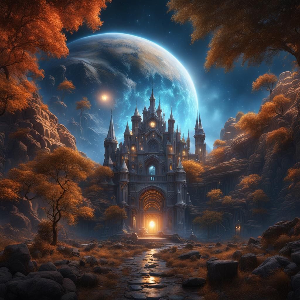 Beautiful Star in Detailed Fantasy Concept Art