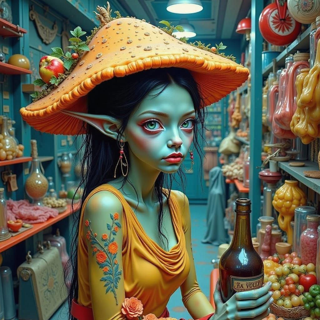 Alien Hybrid at the Market