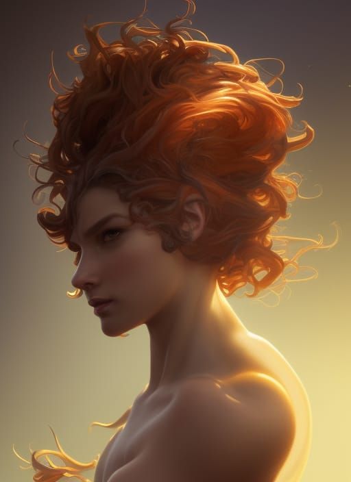 Voluptuous Ratkin Beauty: Hyperdetailed Portrait