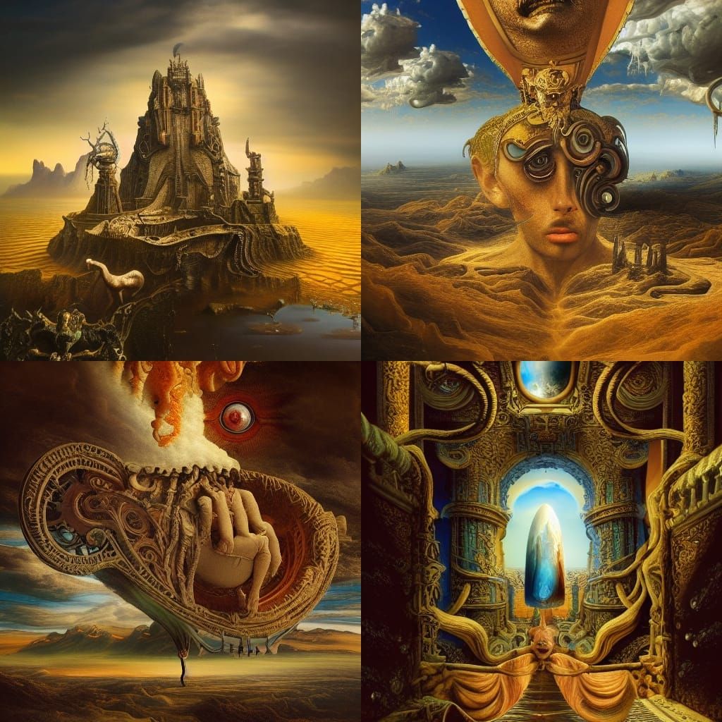 Surreal Landscape Escapes Reality in Cosmic Digital Art