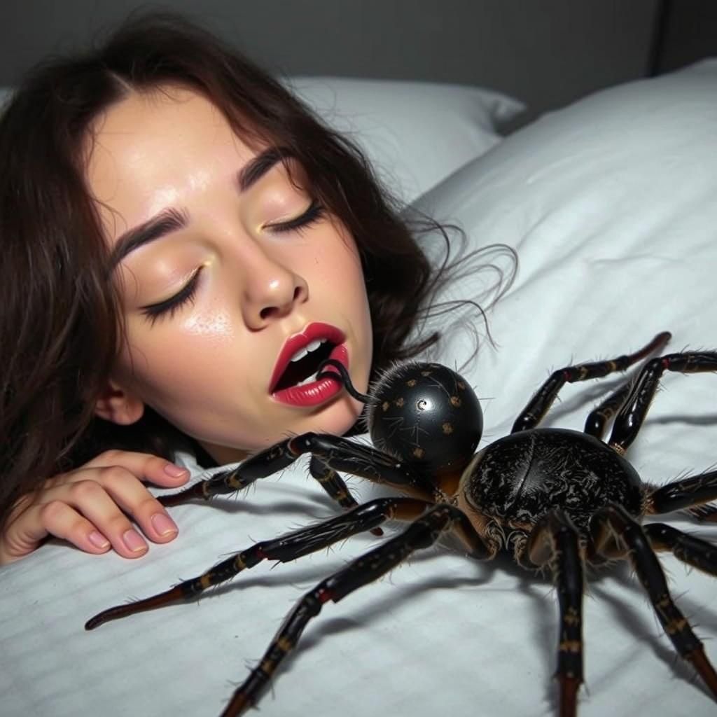 Nightmare: Spider Crawling Out of Sleeping Person's Mouth