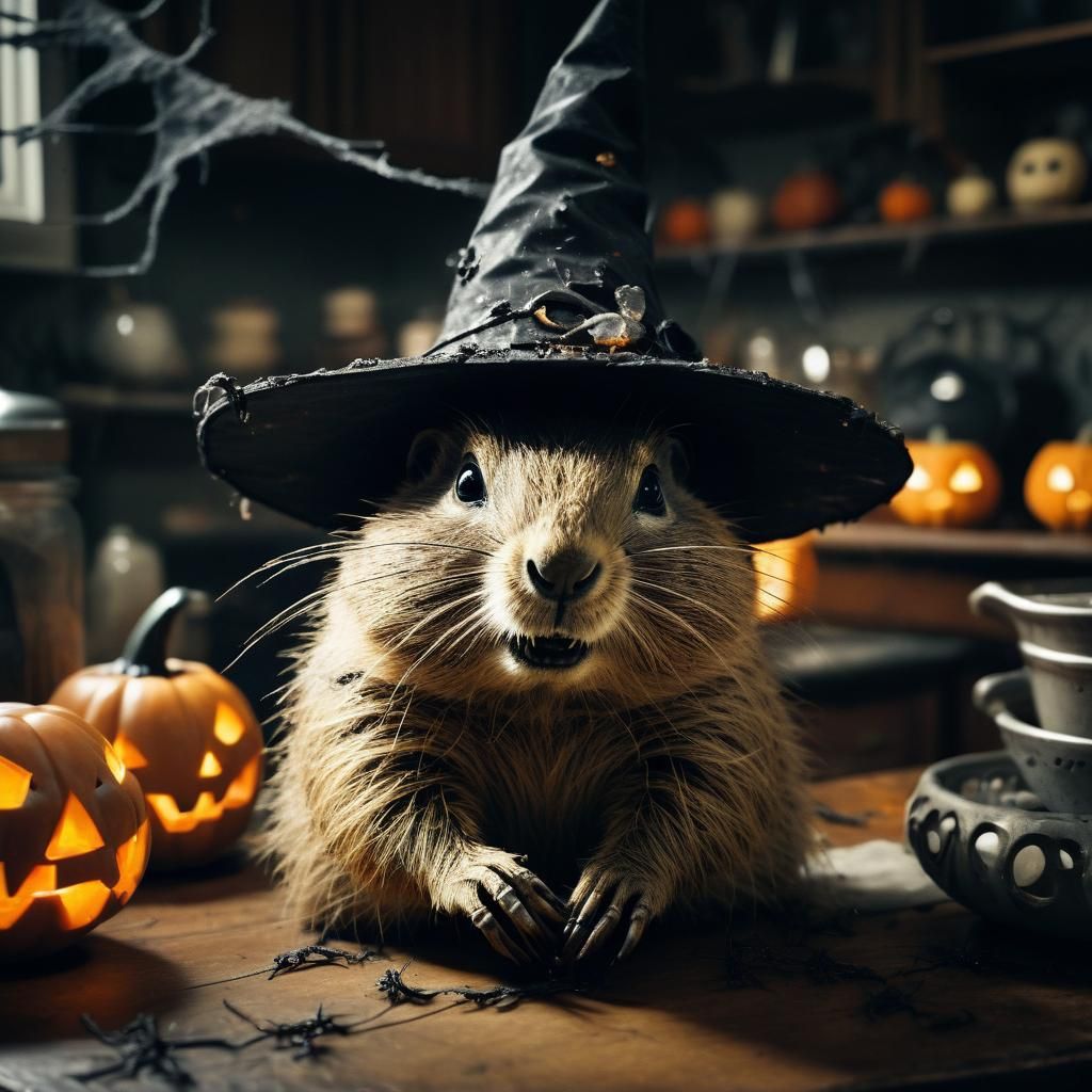 Gopher Witch Celebrates Halloween: Film Noir Portrait