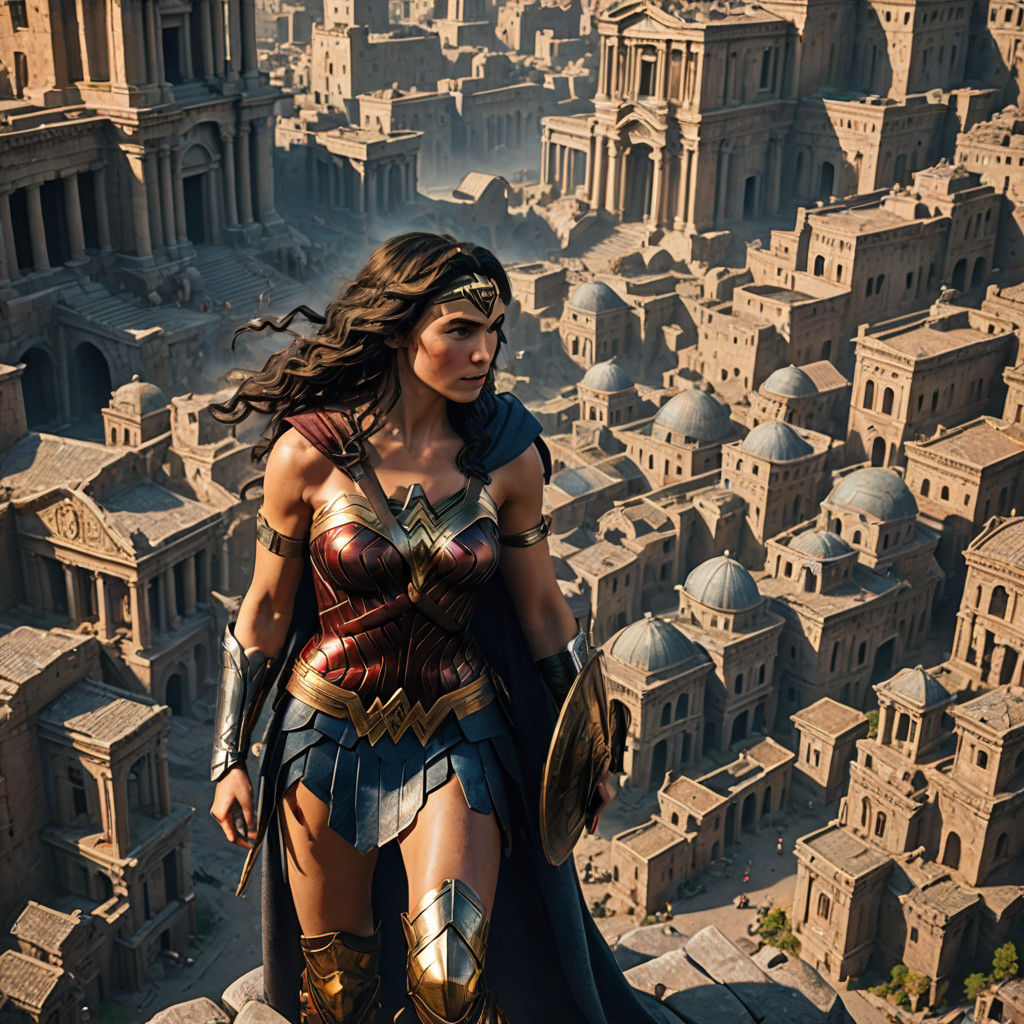 Wonderful Disney-Inspired Wonder Woman in Epic Ancient Greek...