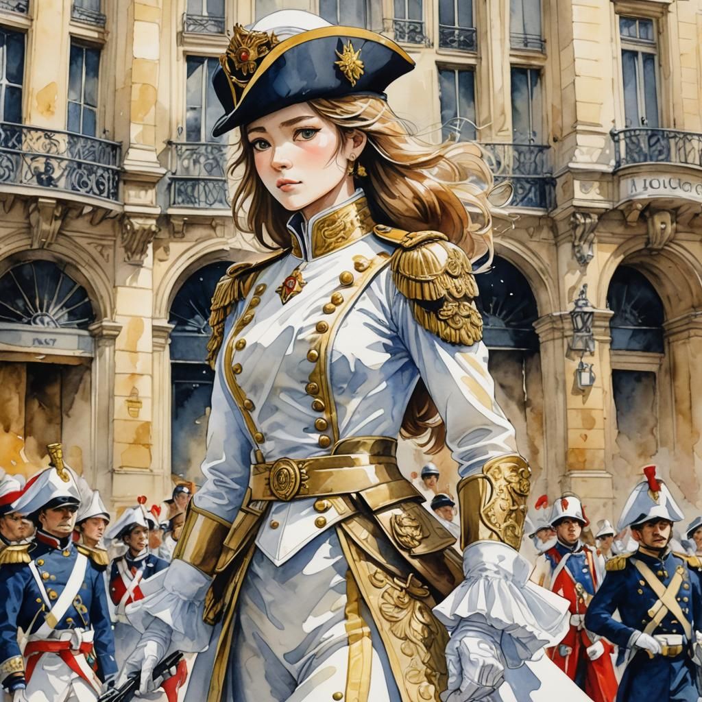 woman in white uniform