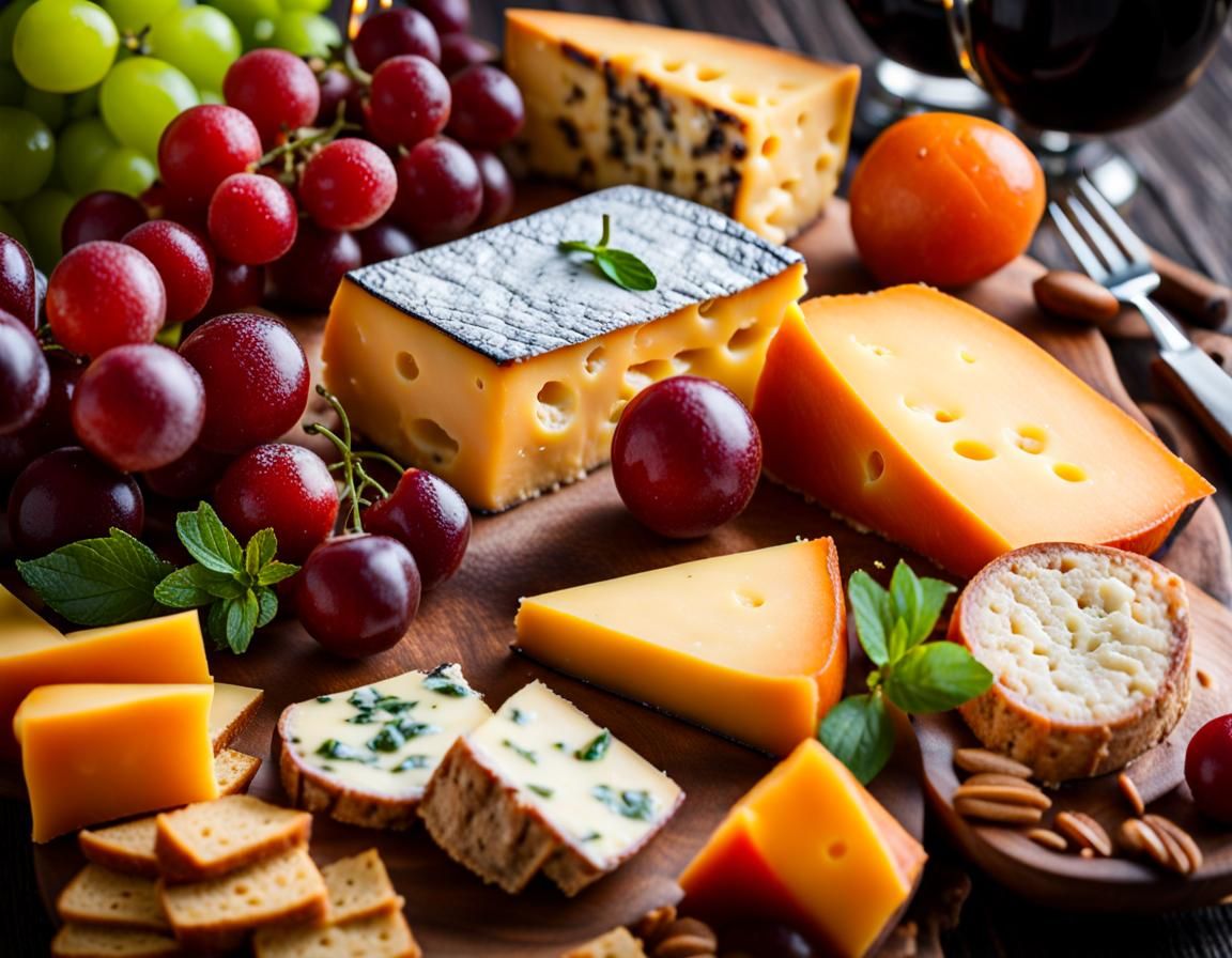 French Cheeseboard: Professional Overhead Photography
