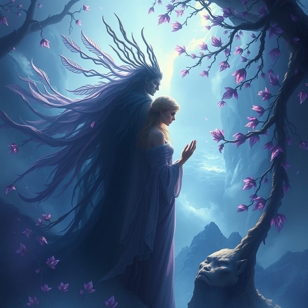 Surreal Sisters in Dreamlike Fantasy Realm