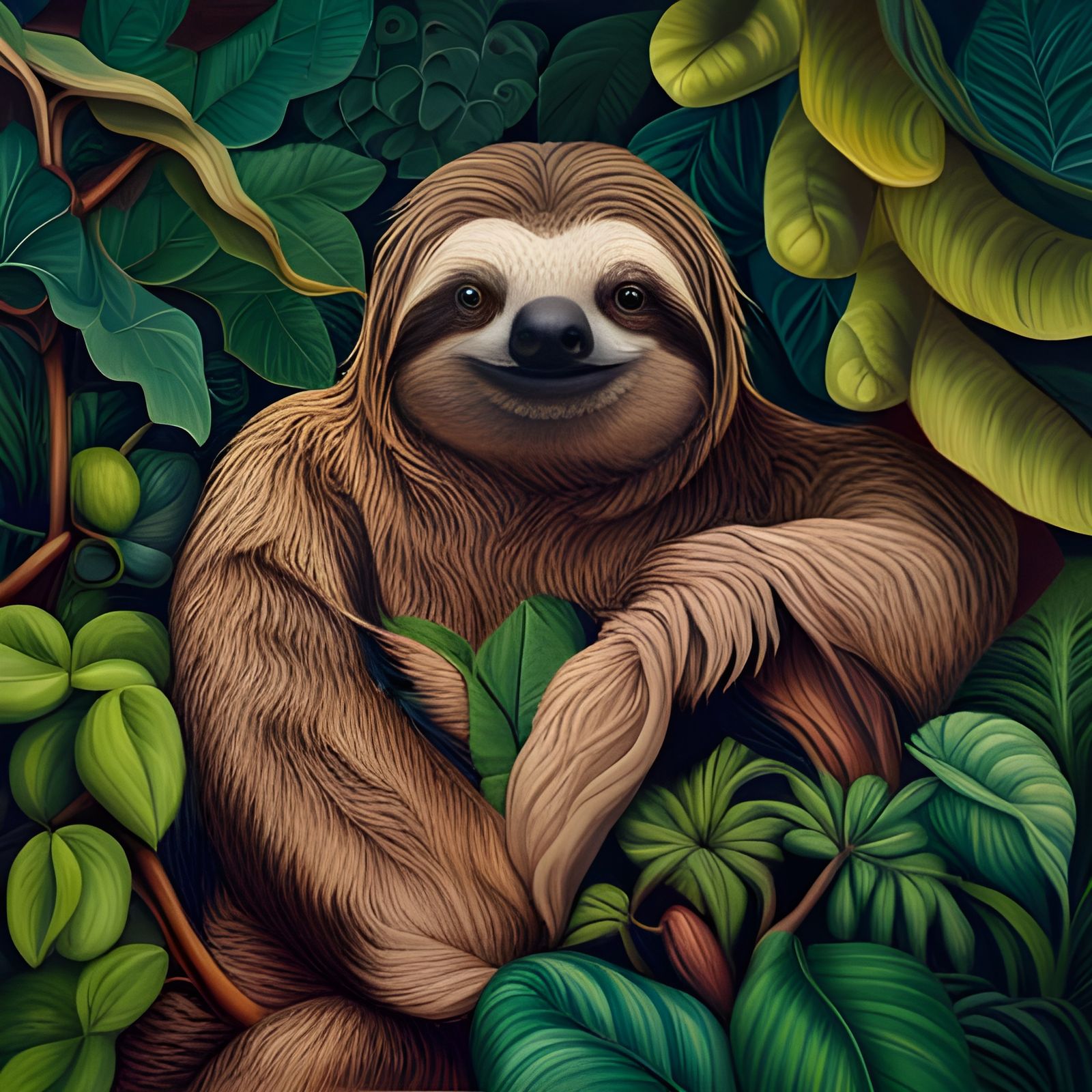 The Sloth (Homage to Henri Rousseau, Le Douanier)