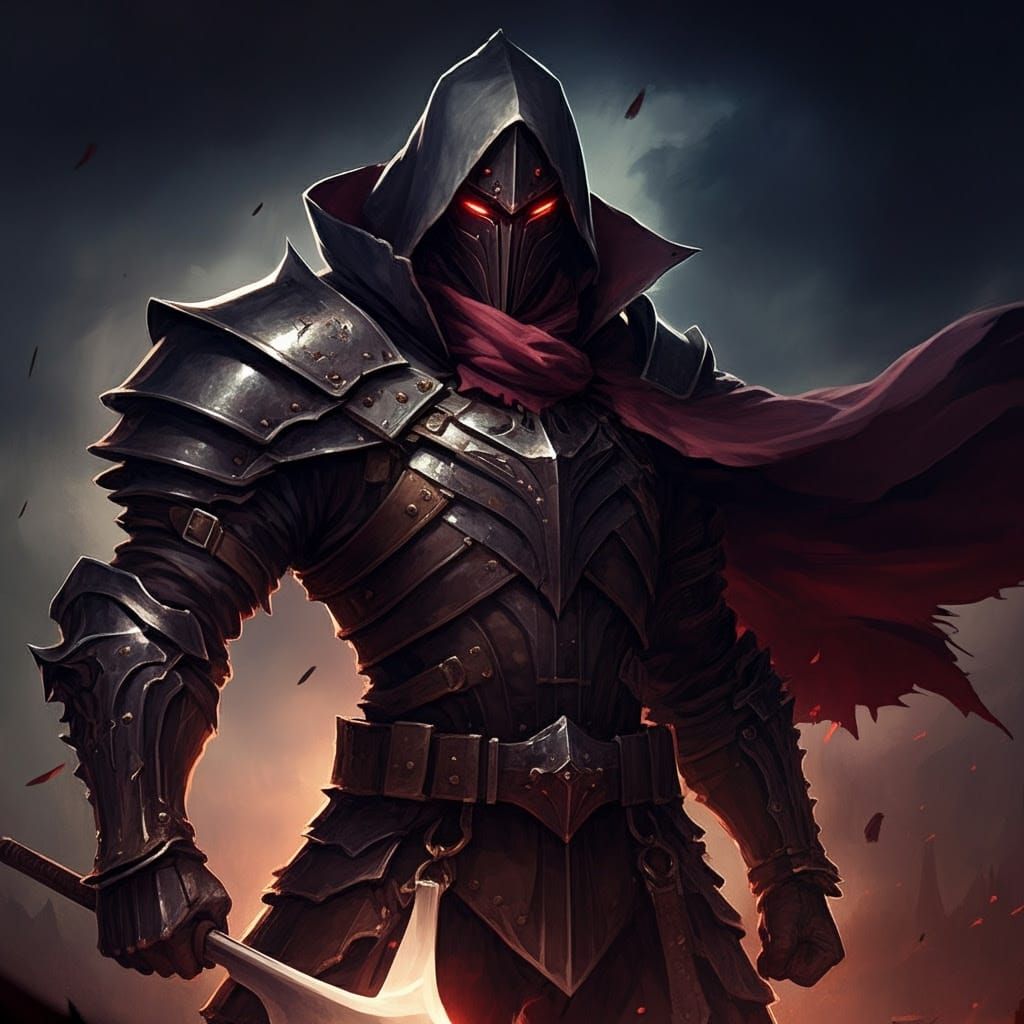 Grimdark Anime Art in Studio Trigger Style