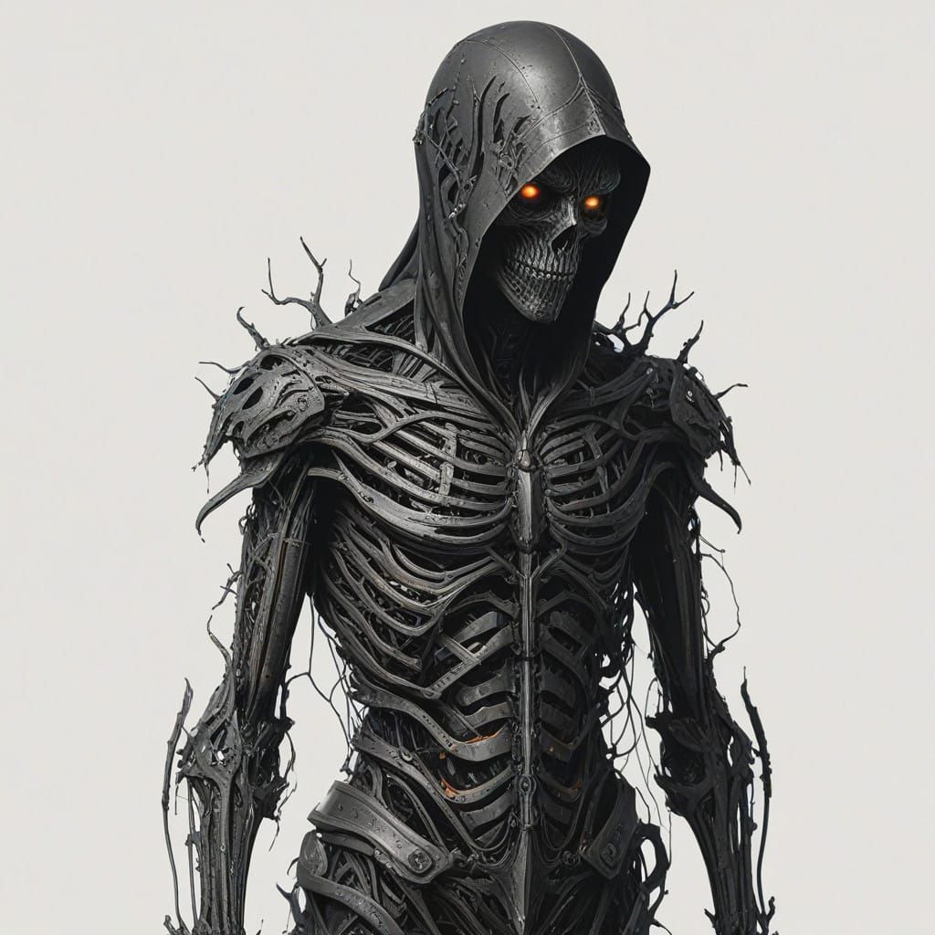 Dark Fantasy Concept Art with Tortured Figure