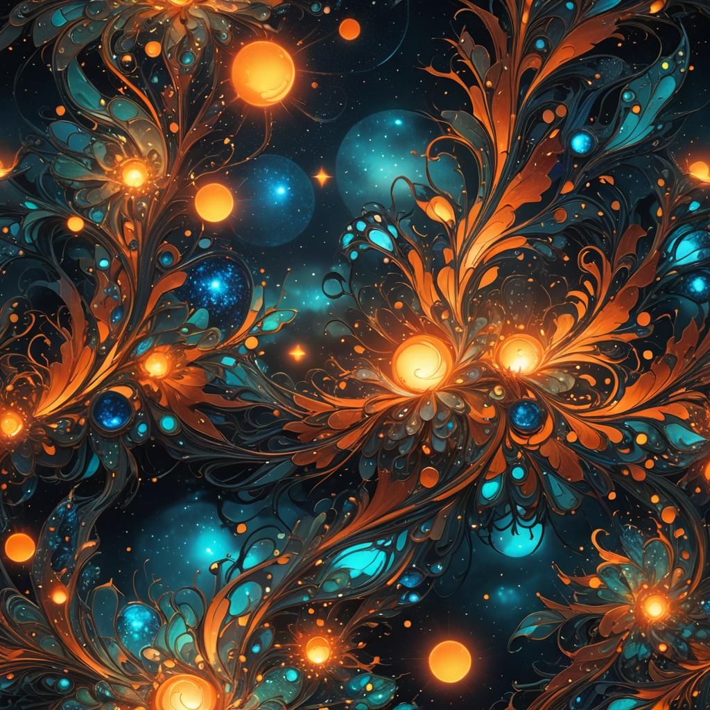 Ethereal Nocturnal Sunrise in WLOP Style