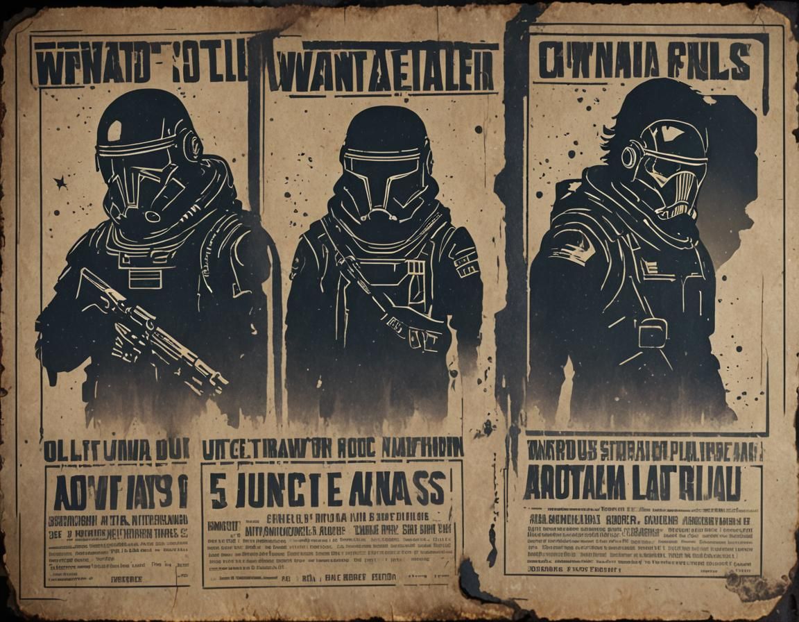 Galactic Wanted Posters of Interstellar Outlaws