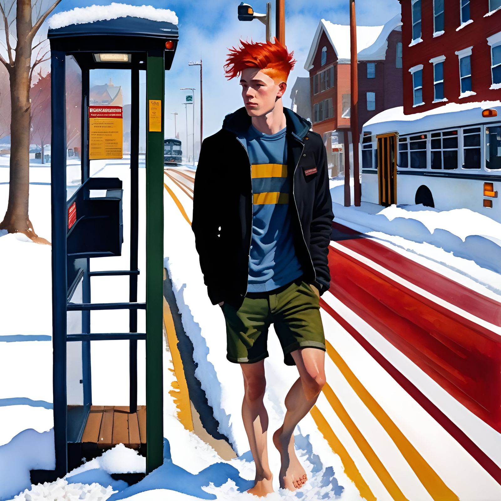 Waiting for the bus (2)