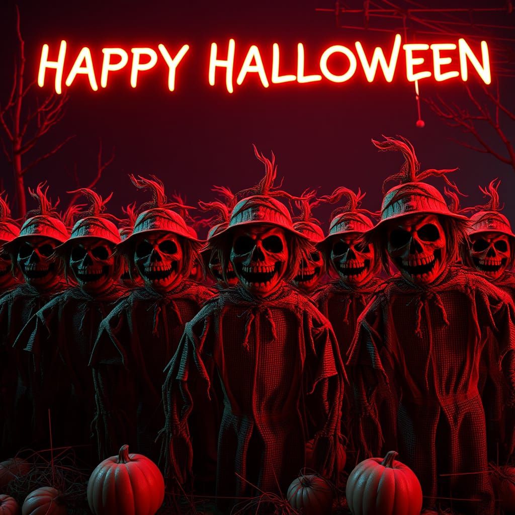 Scarecrow Horde Awakens for Halloween Celebration