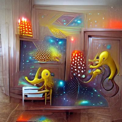 Octopuses Play Checkers: A Cosmic Soviet Apartment
