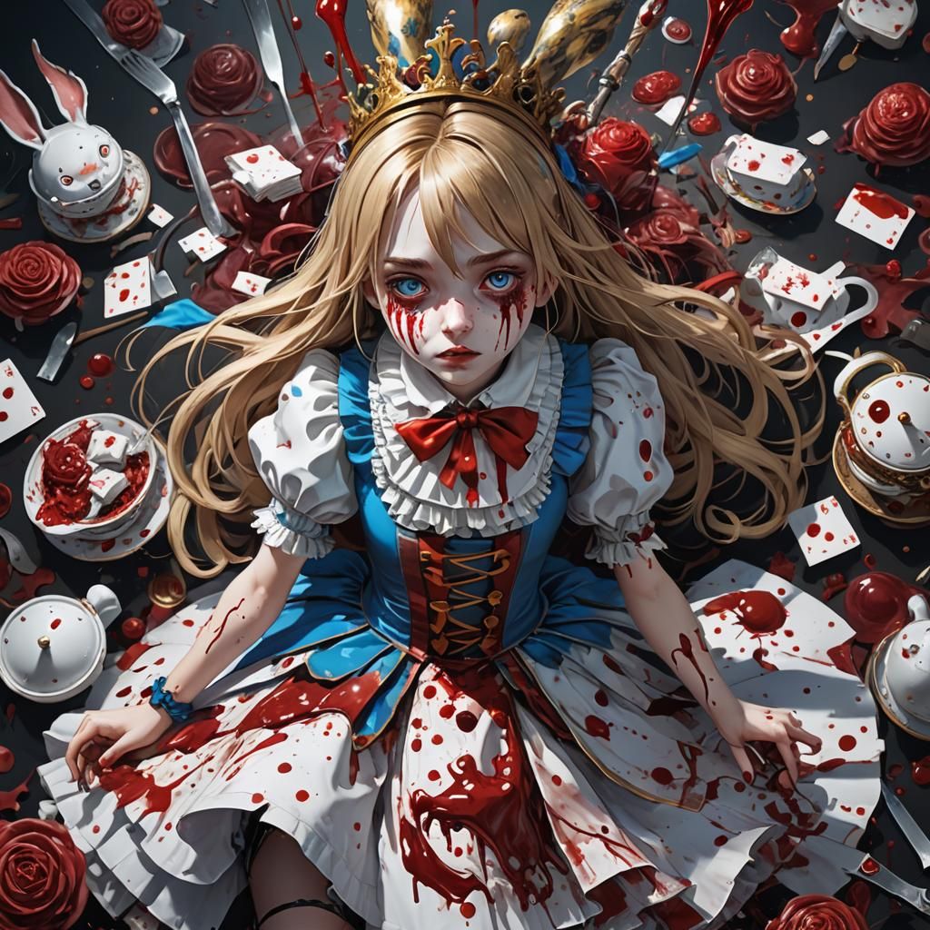Dark Alice in Wonderland: 3D Anime Horror