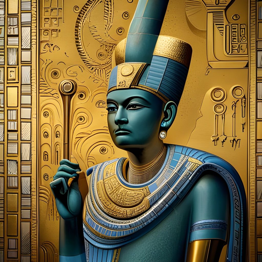 Osiris in Baroque Style with Gold and Silver