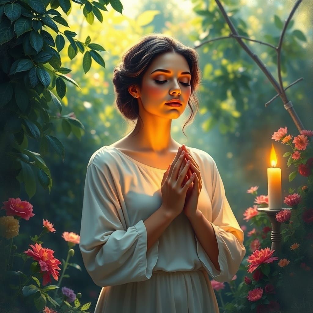 Serenity in a Tranquil Garden