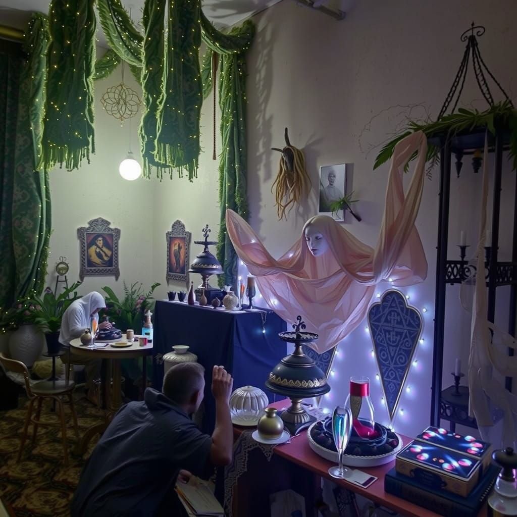 Ethereal Goddess of Divinity Radiates Golden Light