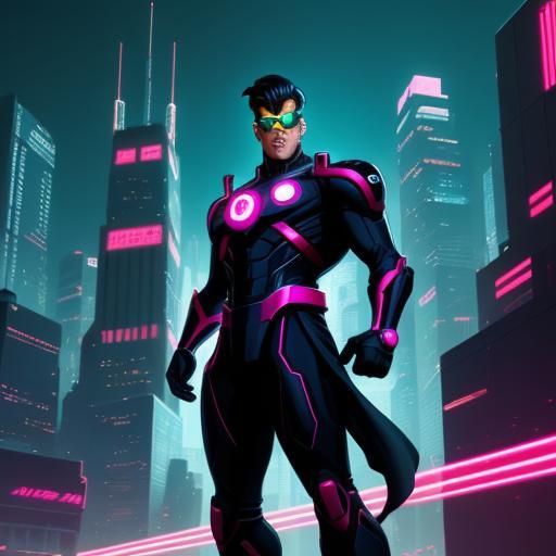 Choushinsei Flashman in Retro Sci-Fi Style