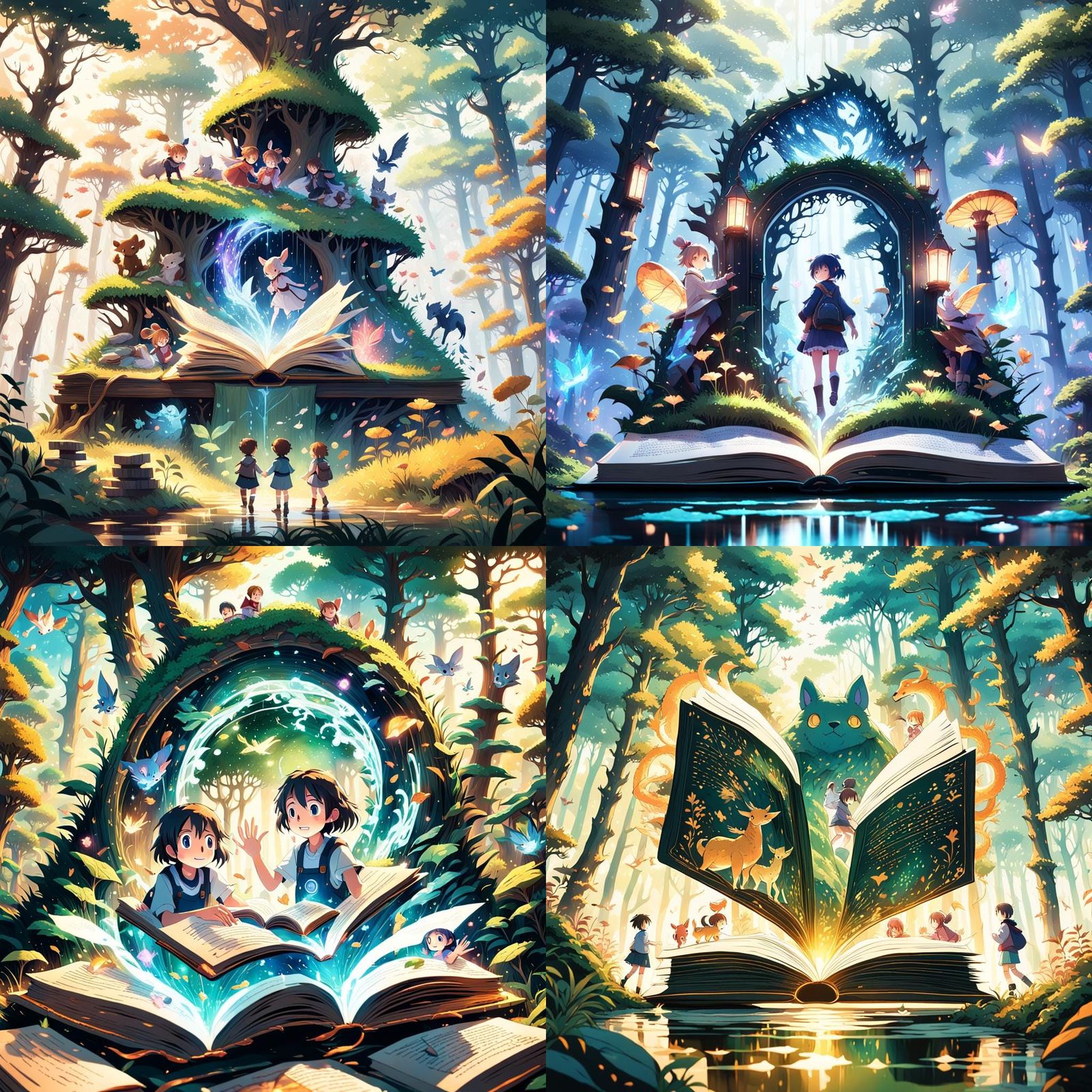 Family's Storybook World Comes Alive: 3D Anime Art