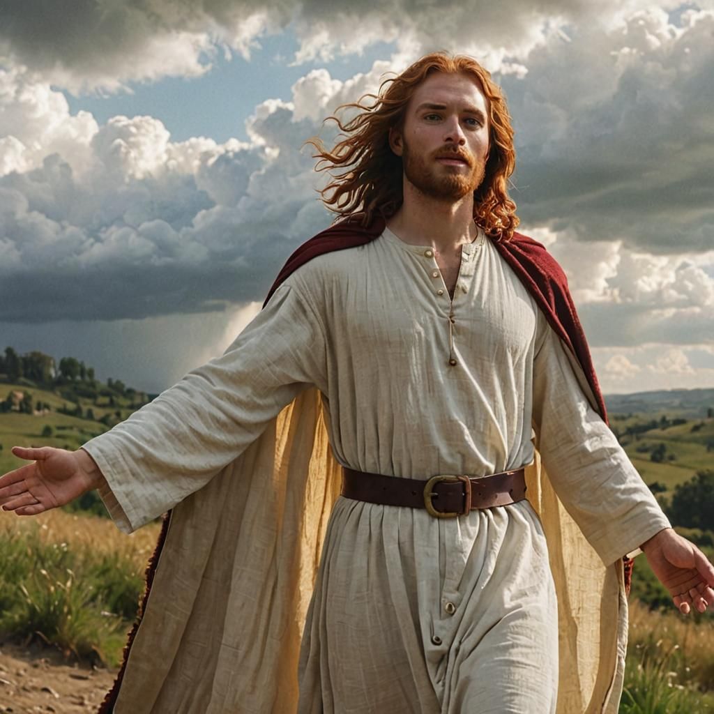 Jesus of Nazareth in Heavenly Clouds