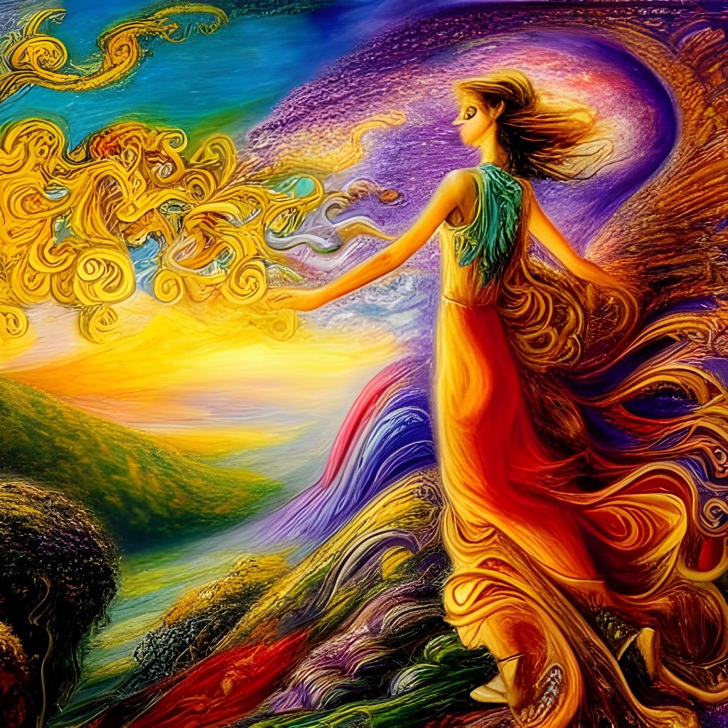 Wanderer Above the Sea of Fog by Josephine Wall