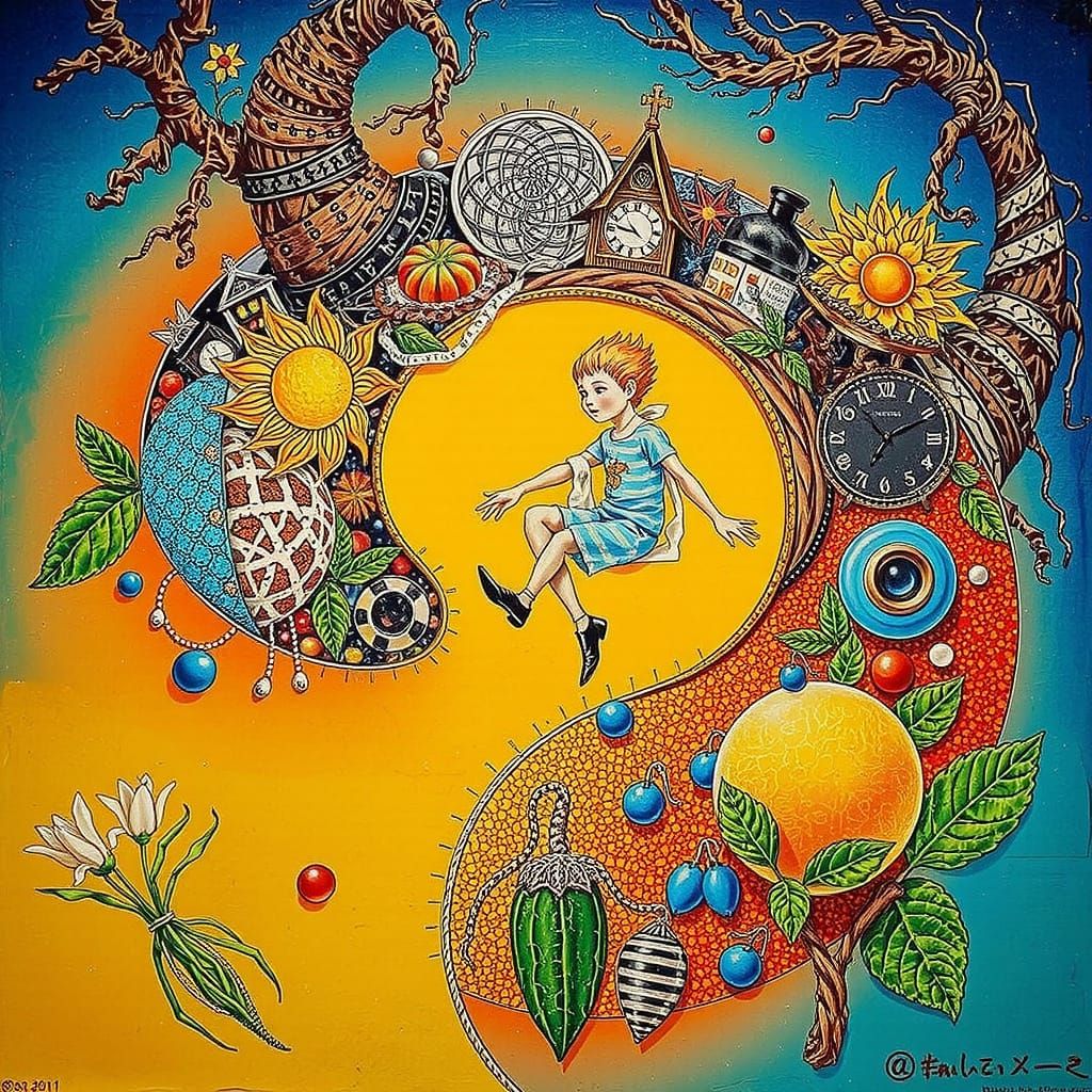 Organic Geometric Hyperrealism in Vibrant Photorealistic Sty...