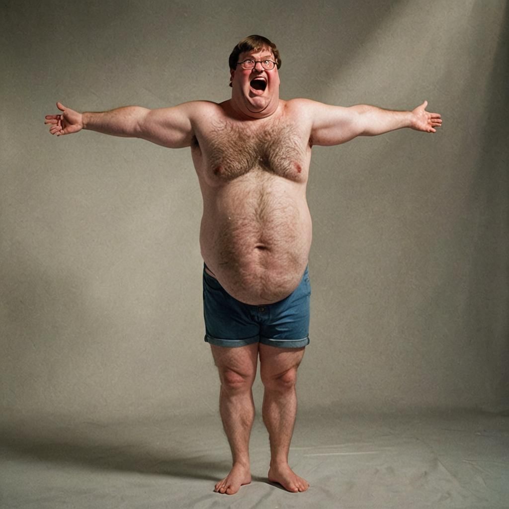 Shirtless Peter Griffin: Cinematic Film Still