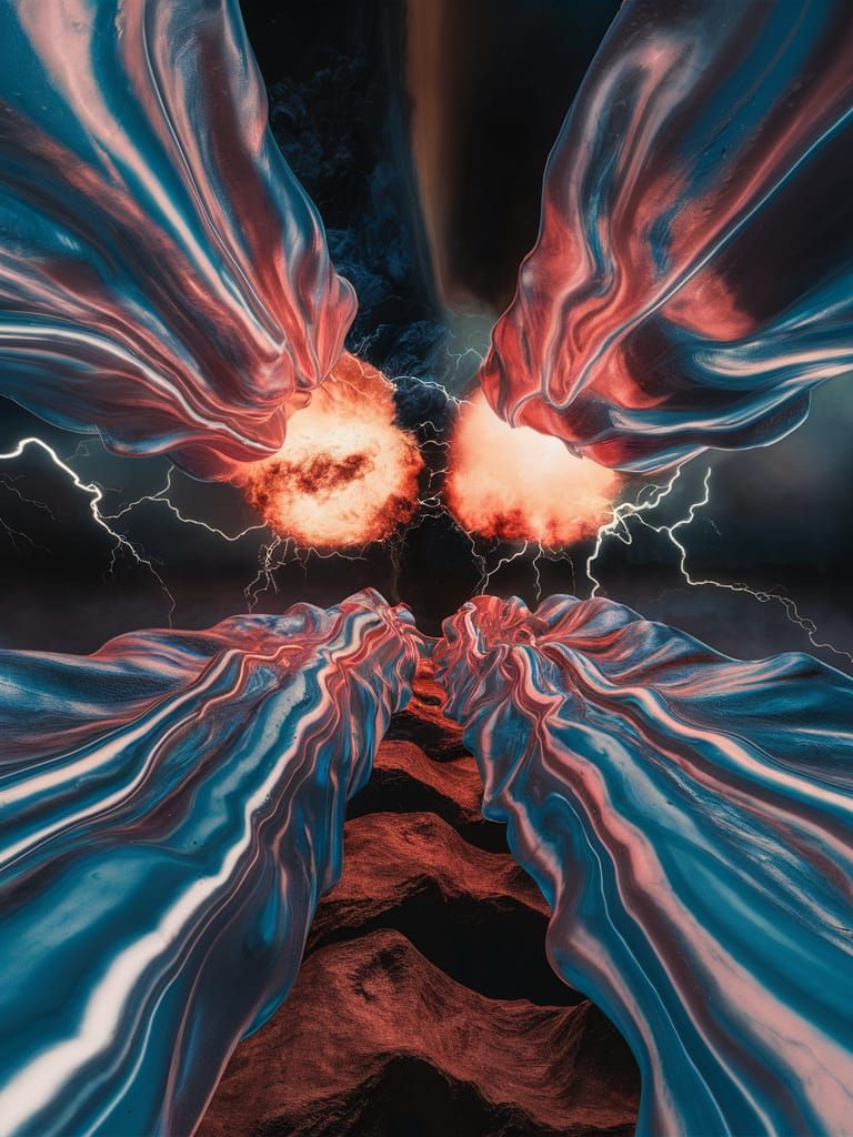 Explosion in Elastic Reality: Award-Winning Digital Art