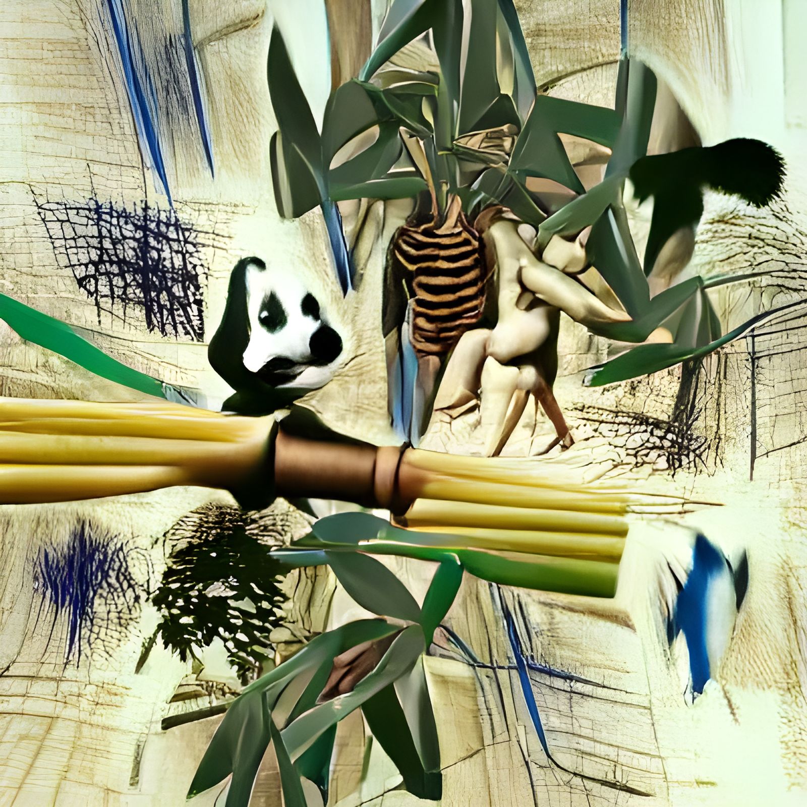 Surreal Bamboo Strangulation Scene