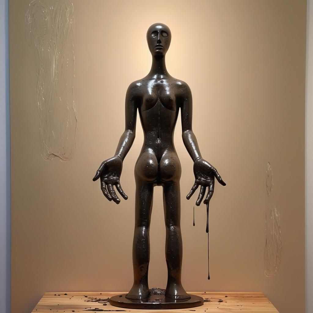 Avant-Garde Movie Poster in Style of Sculpture