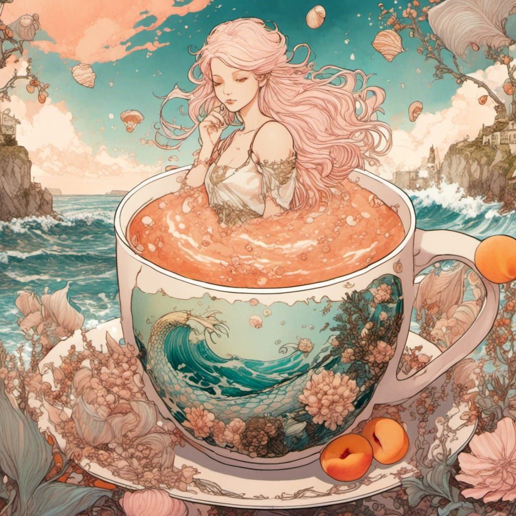 Mermaid in a Mug: Rebecca Guay Art Style