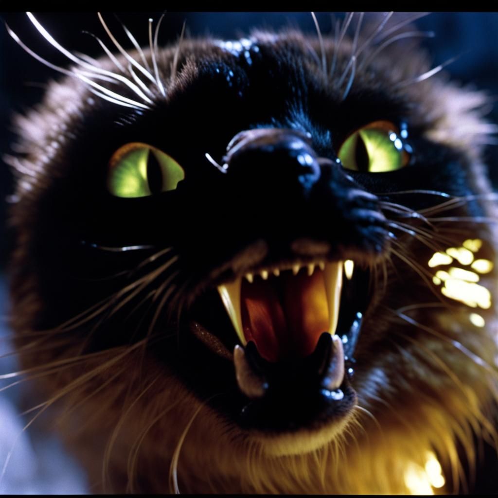 Iridescent Clawed Abomination in Found Footage Style