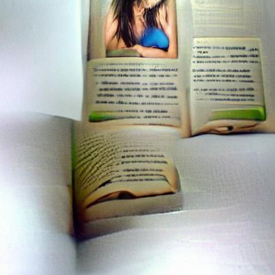 Open Book with Blank Pages