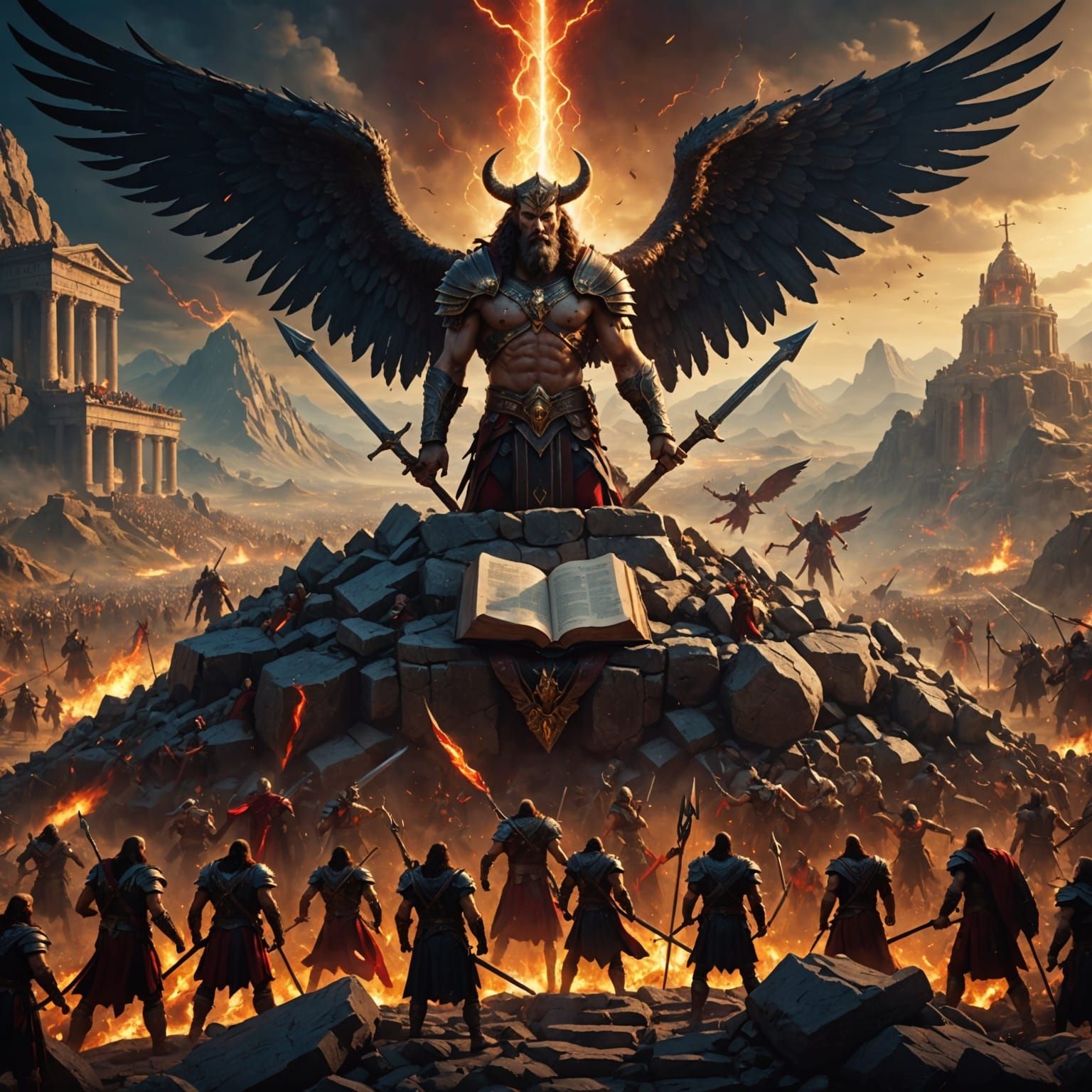 The Ten Commandments Confront Lucifer in a Mysterious, Fanta...