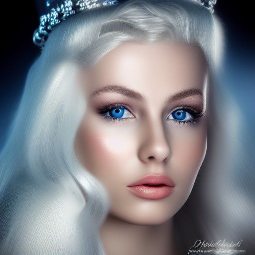 Nordic Princess: Photorealistic Digital Portrait
