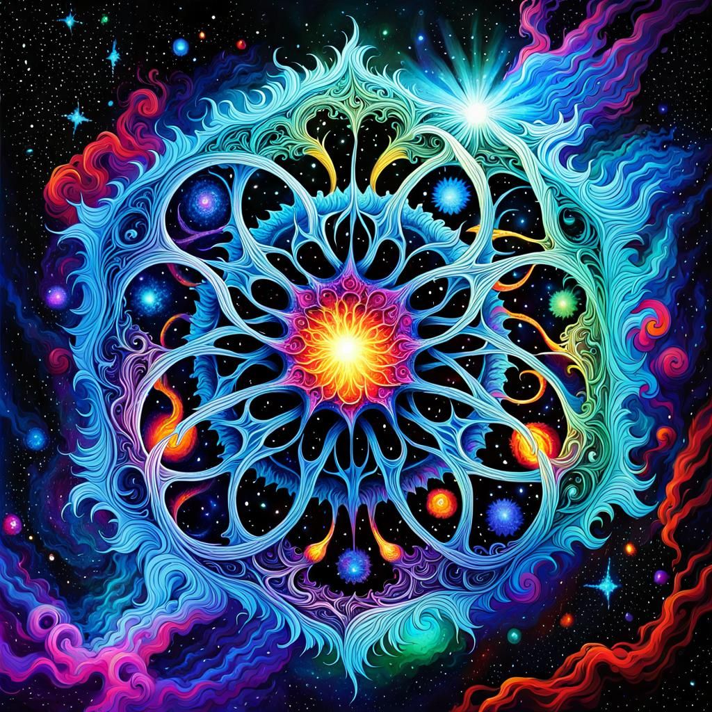 Lovecraft's Azathoth: Cosmic Entity in Vivid Colors