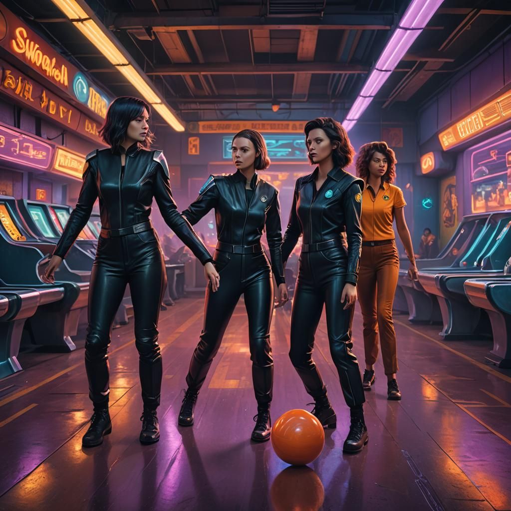 Futuristic Houston: Spartan Women Bowling Alley