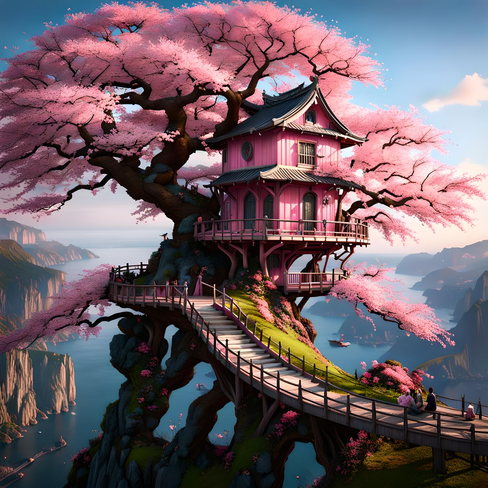 Cherry Blossom Tree House