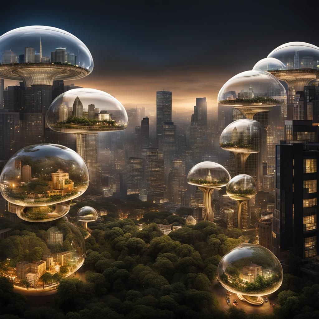 City in a Mushroom: Futuristic Architecture