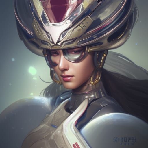 Sci-Fi Japanese Space Empress Portrait