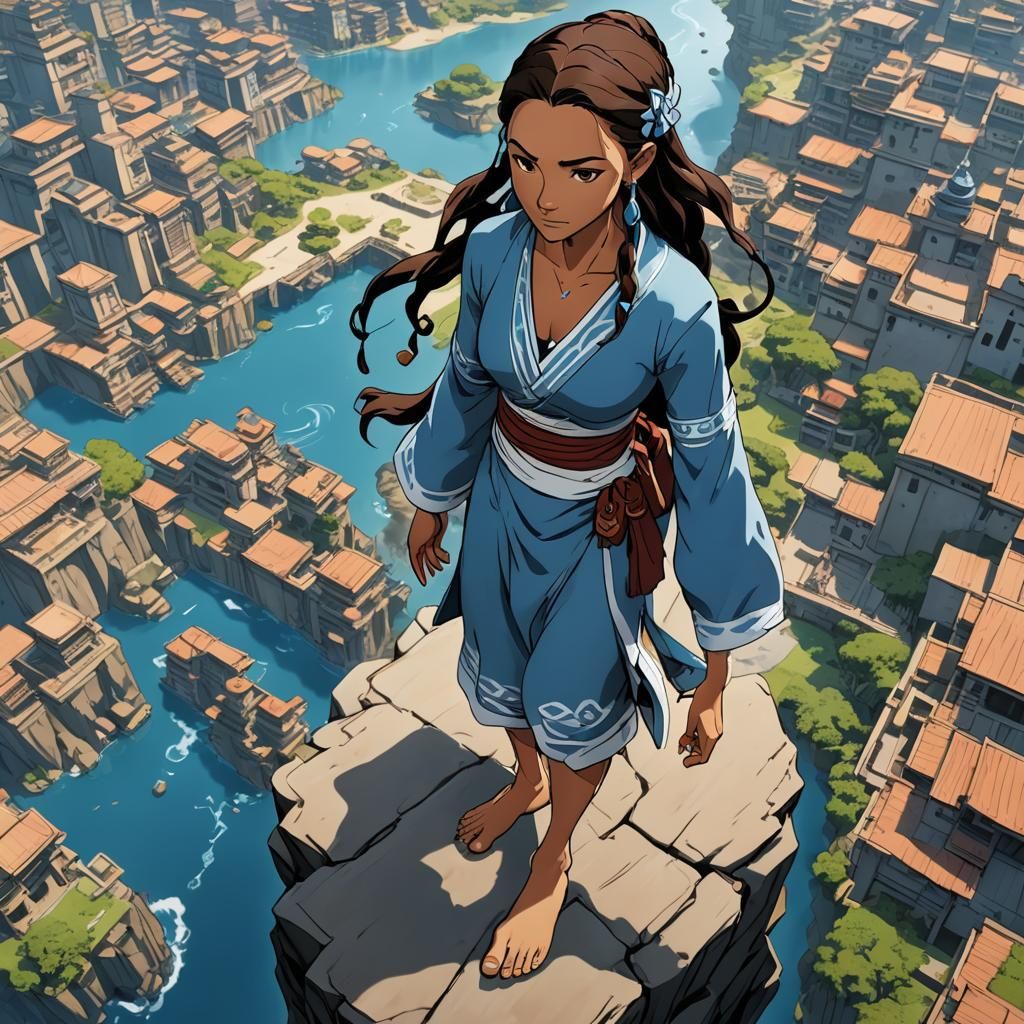 Giantess barefoot Avatar Katara