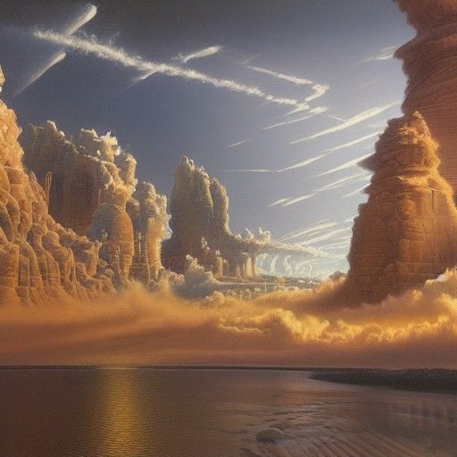 Apocalyptic Oil Painting: Last Photo Before Explosion