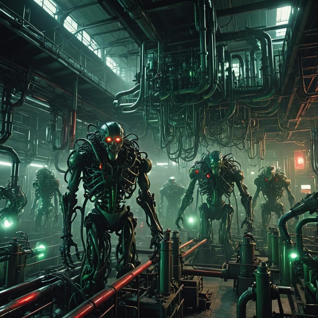 Biomechanical Horror Factory: Human to Monster Transformatio...