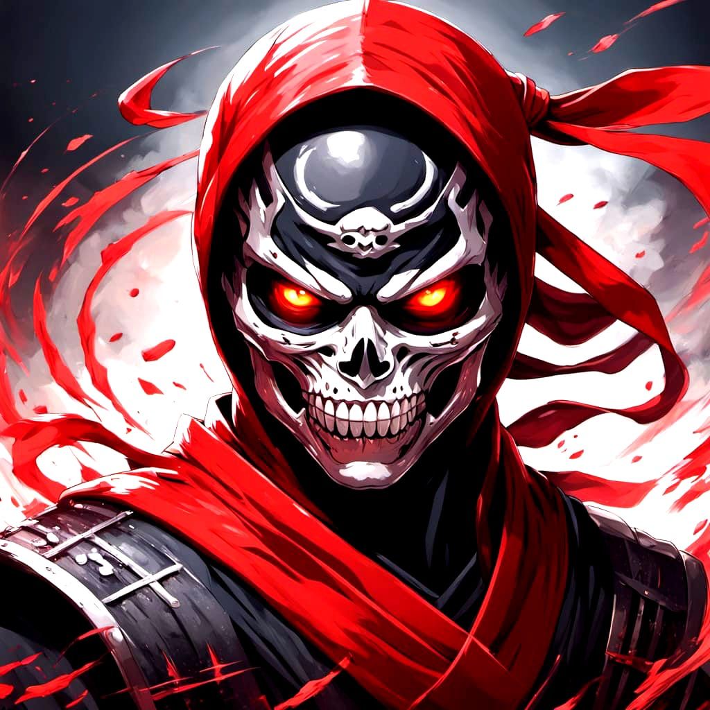 Skull grillz Ninja XL fighting