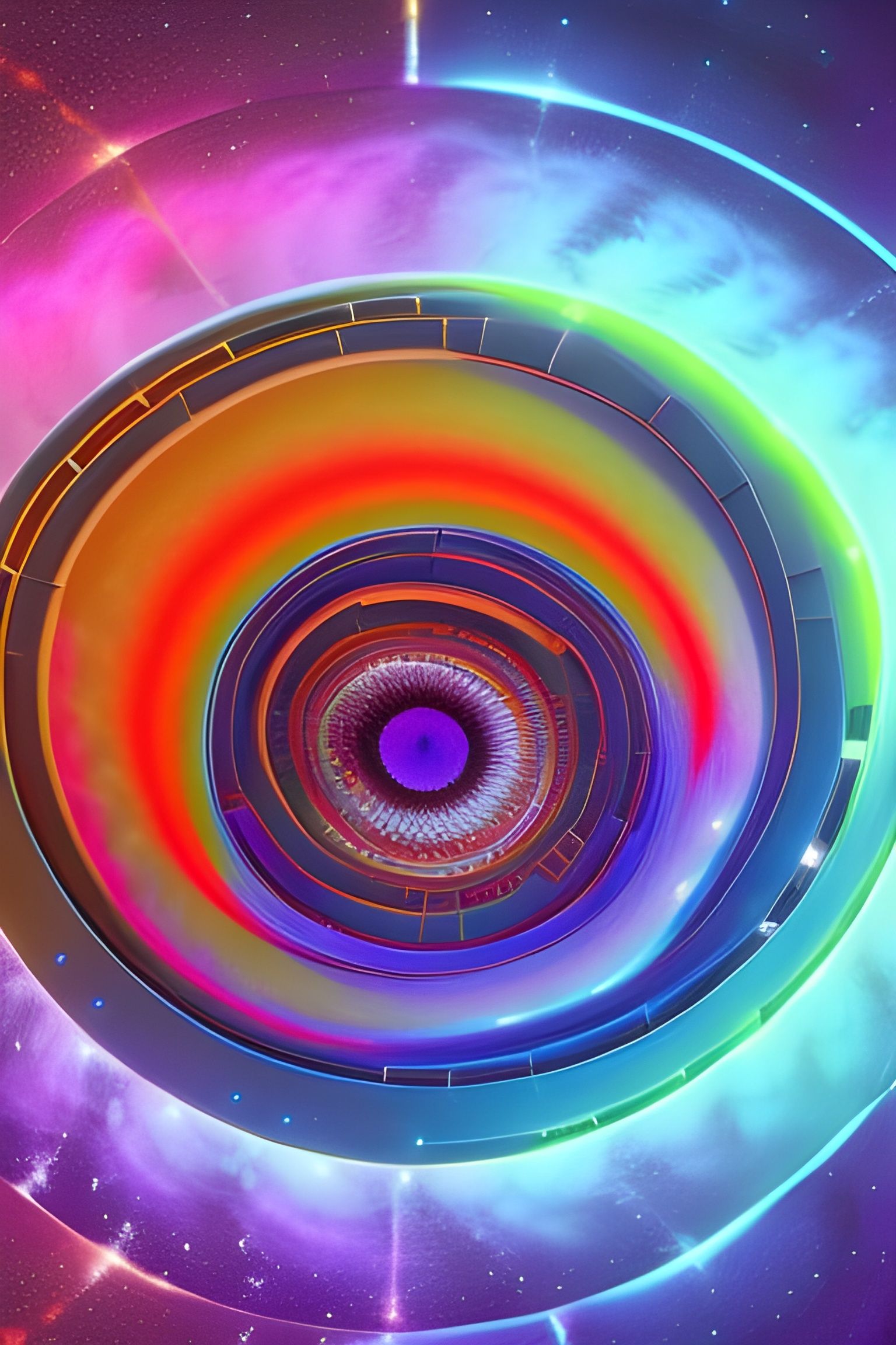 Psychedelic Fractal Portal into Interstellar Event Horizon