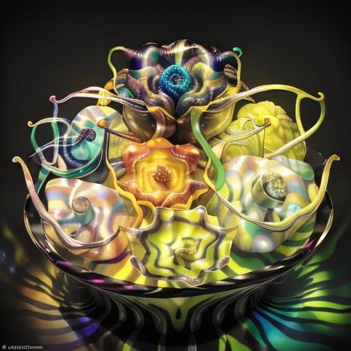 Escher-Inspired Optical Illusion with Contrasting Pigments