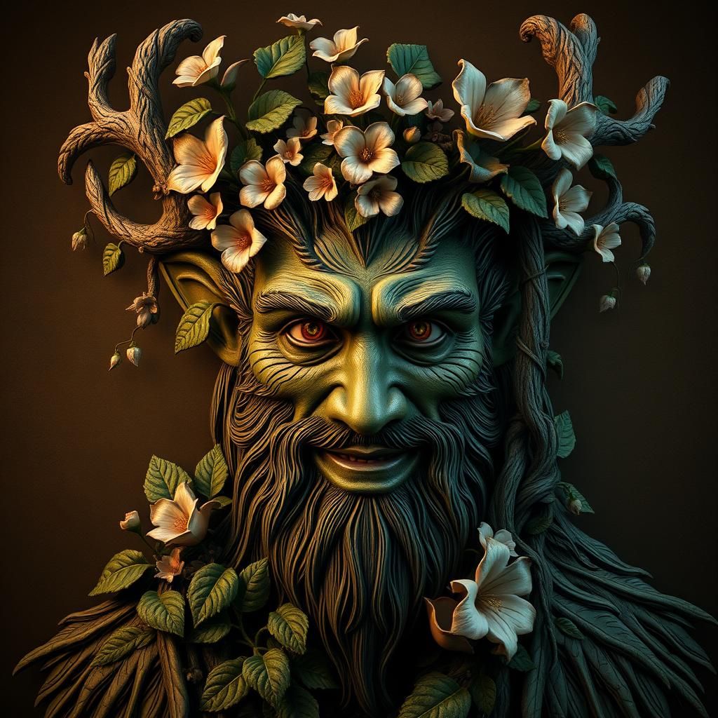 Detailed Jack in the Green Matte Painting