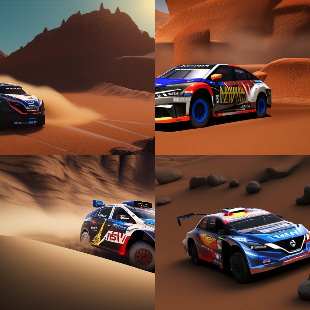 Nissan Maxima Dakar Rally Edition, Matte Painting