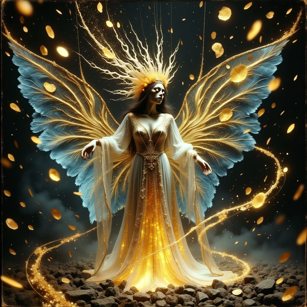 Golden Icons of Ghoul and Djinn in Ethereal Magic